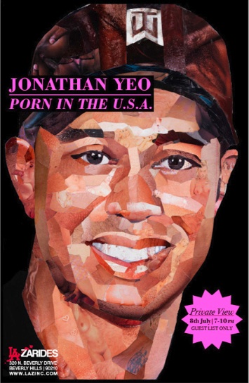 Known for his pornographic collage celebrity icons Yeo reflects the