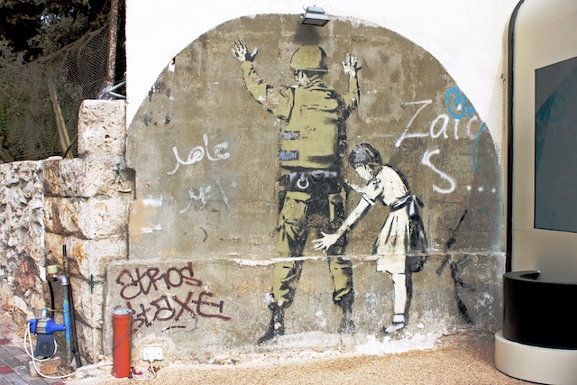 And still there -- Banksy