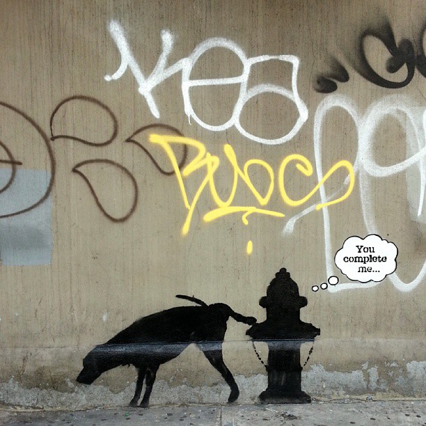 Banksy at 24th Street and 6th Avenue. Photo by Luna Park.