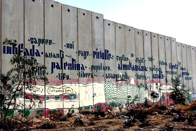 On the Israeli-Palestinian Separation Wall -- as seen inside Bethlehem