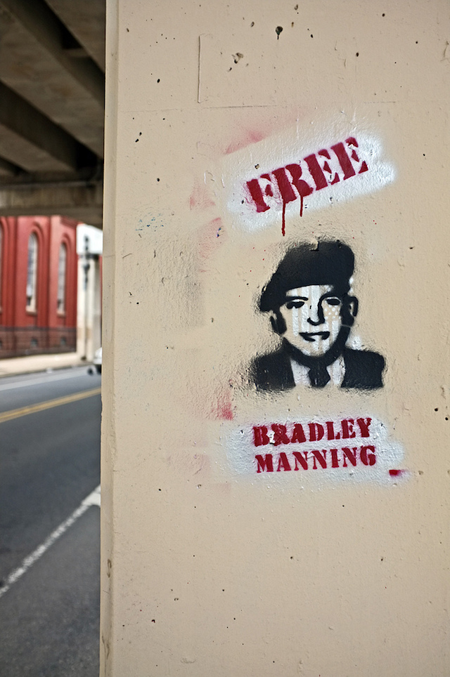 Chelsea Manning stencil in Philadelphia by unknown artist. Photo by Damon Landry.
