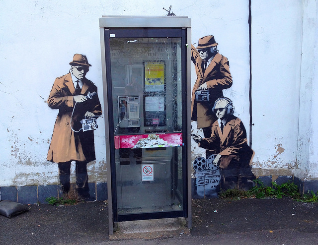 Possible Banksy in Cheltenham, England. Photo by Kathryn.